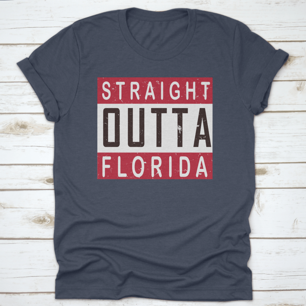 Straight Outta America T-shirt in various colors, showcasing its classic fit and quality fabric.
