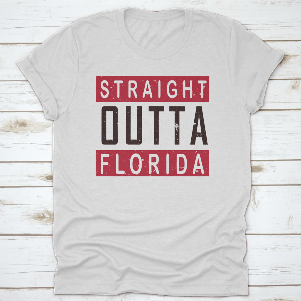 Straight Outta America T-shirt in various colors, showcasing its classic fit and quality fabric.