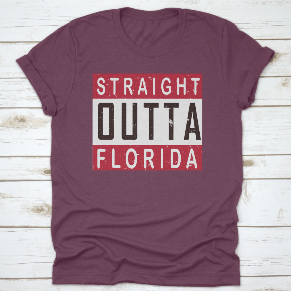 Straight Outta America T-shirt in various colors, showcasing its classic fit and quality fabric.