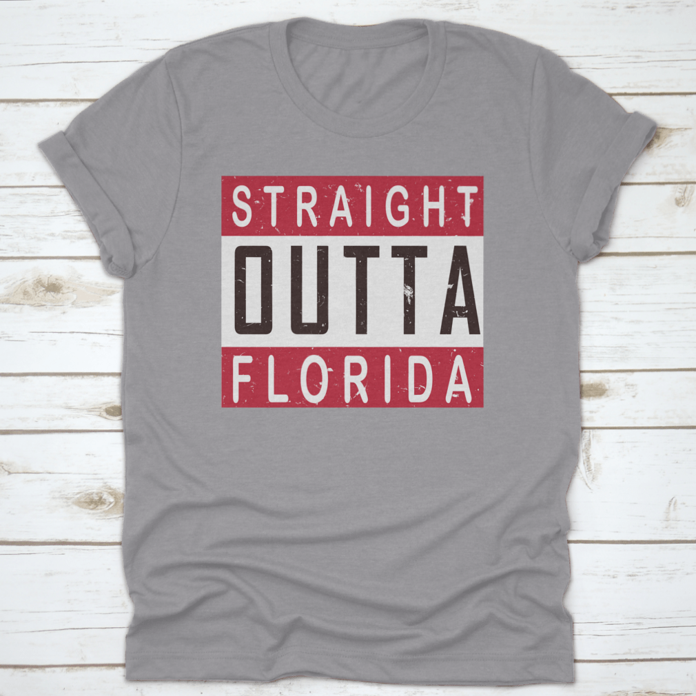 Straight Outta America T-shirt in various colors, showcasing its classic fit and quality fabric.