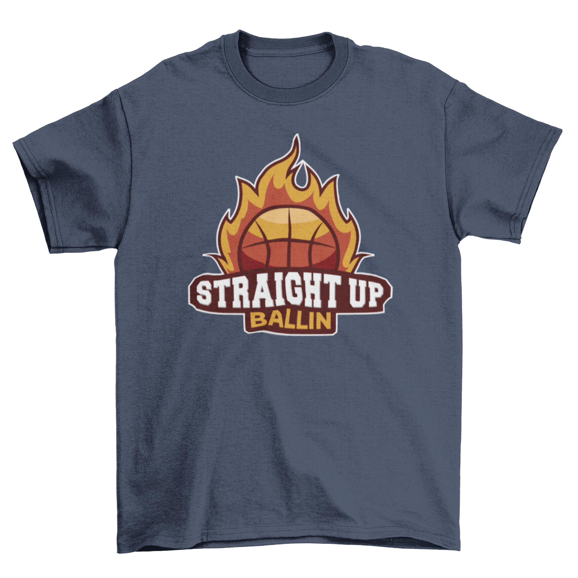 Spocket | Dropship | Straight up ballin t-shirt, image size:1920x1920