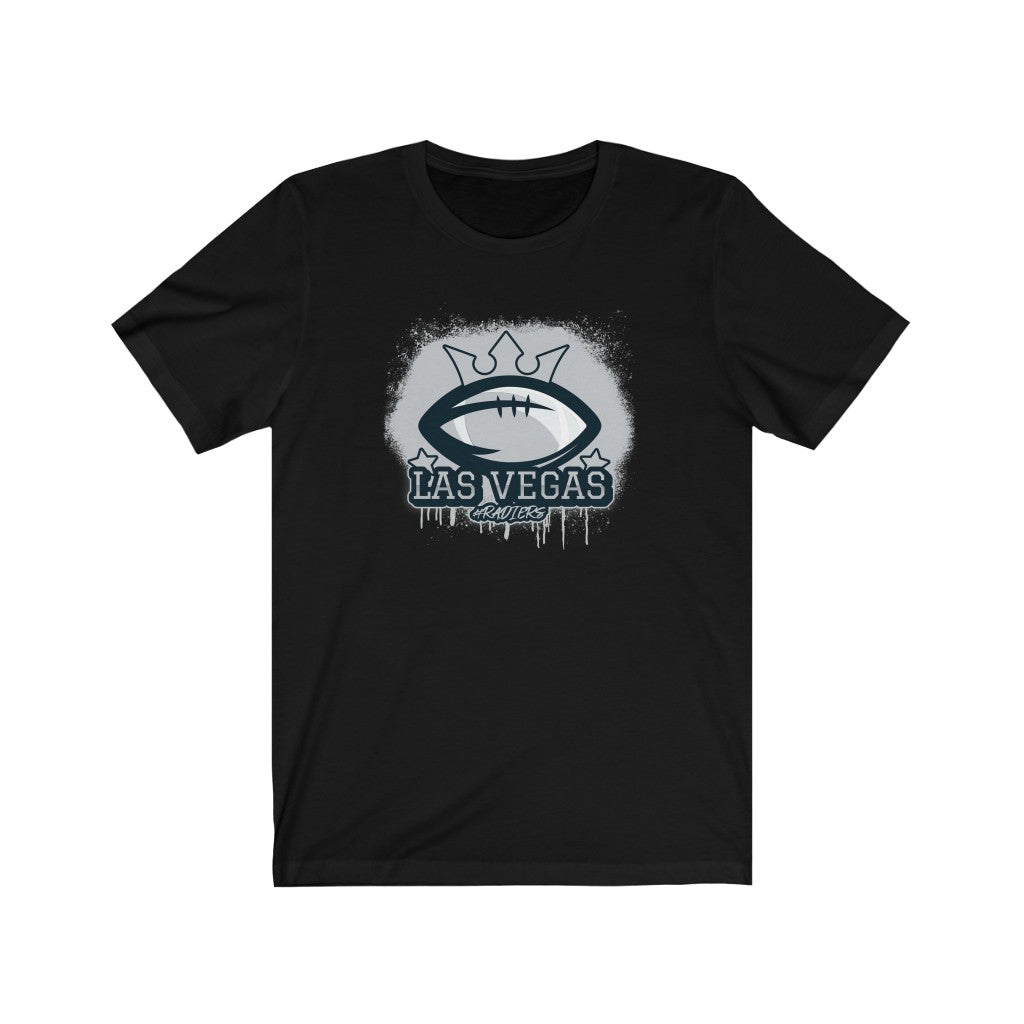 A stylish unisex t-shirt featuring the Las Vegas Raiders logo, made from 100% soft cotton, perfect for game day.