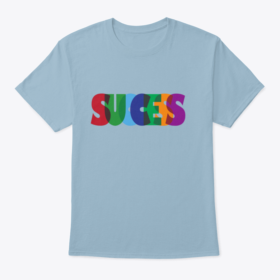 A vibrant typographic vector design featuring the word 'Success' in colorful lettering on a cotton fabric background.