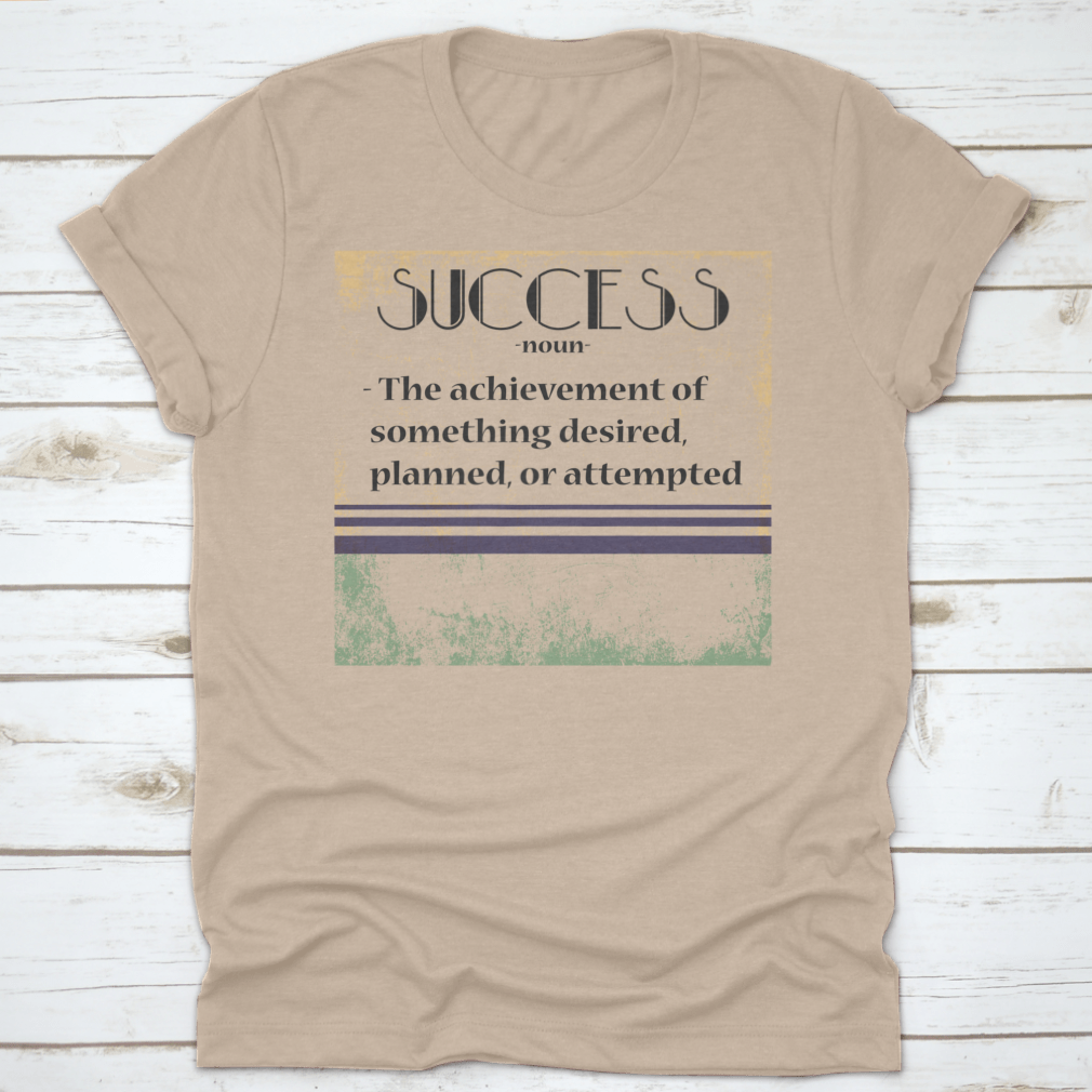 Vector illustration of a Success Definition Card, featuring motivational text and vibrant colors, suitable for printing and digital use.