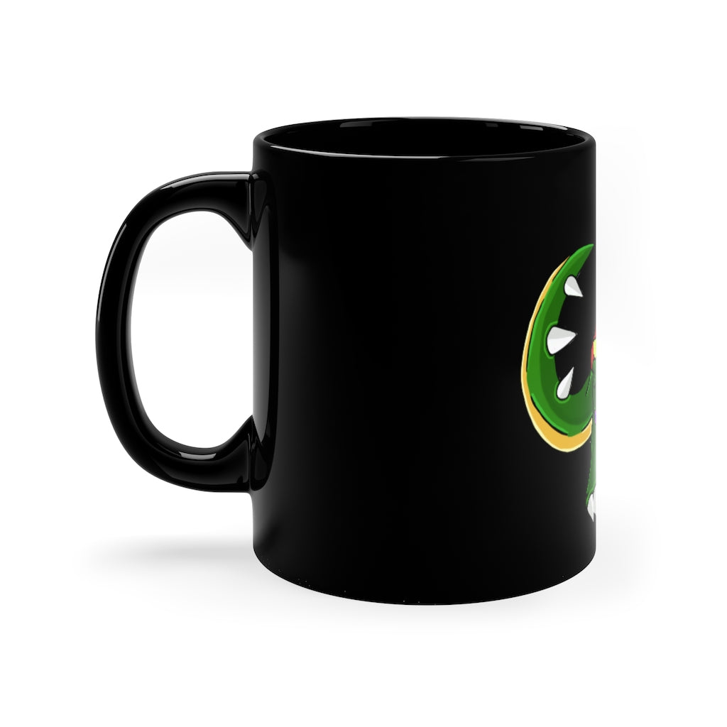 Sunecoon 11oz black ceramic mug with a sleek design, perfect for coffee, tea, or hot chocolate.