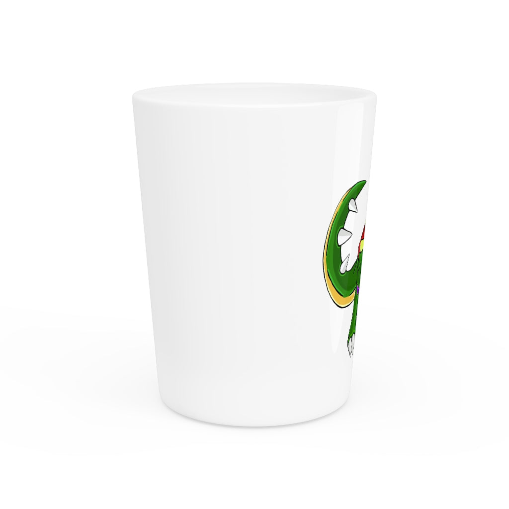 Sunecoon Shot Glass with customizable white or black interior, made of durable ceramic, perfect for events and gifting.