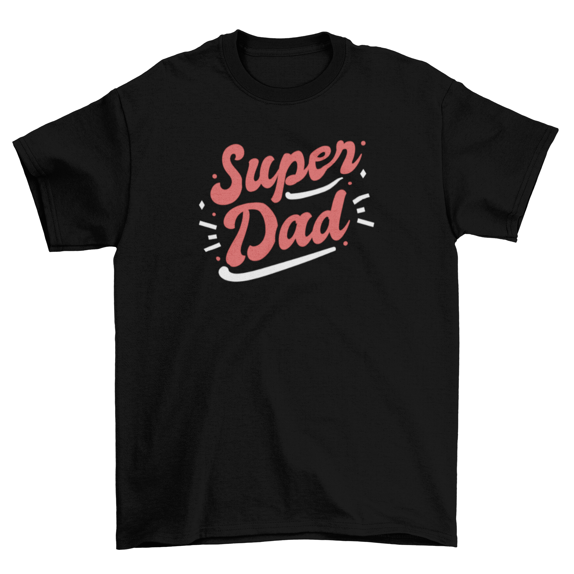 Super Dad Father's Day t-shirt featuring stylish lettering design.