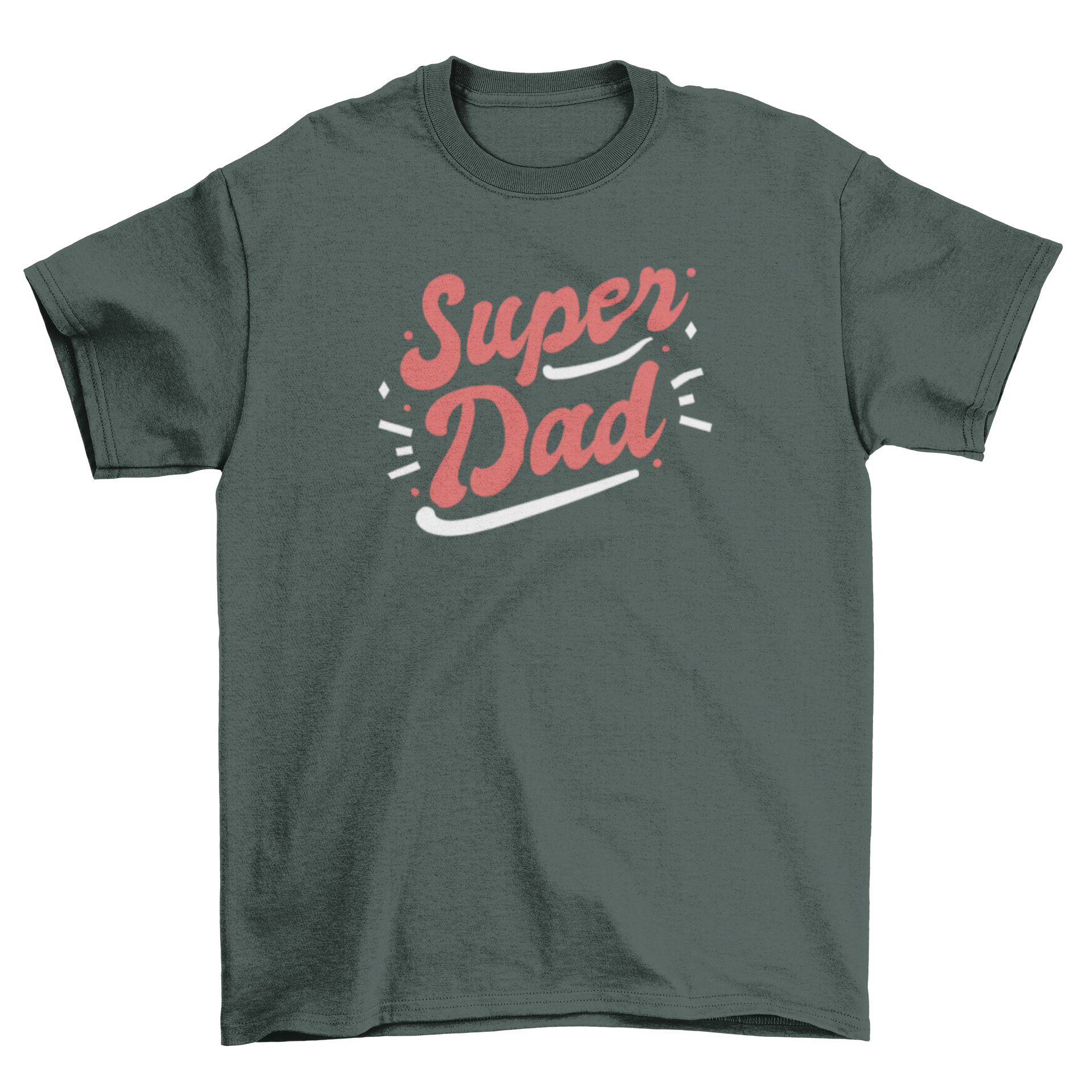 Super Dad Father's Day t-shirt featuring stylish lettering design.