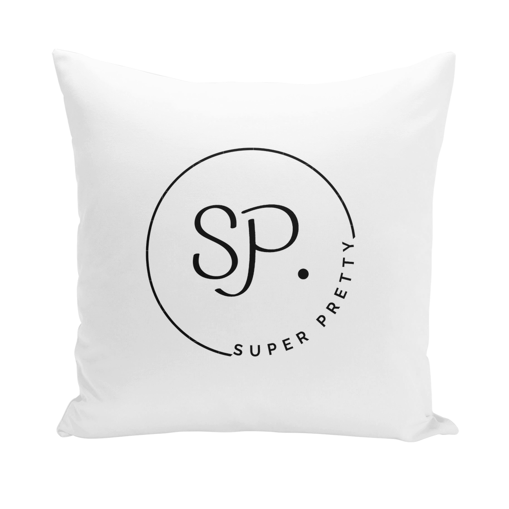 Super Pretty Throw Pillows in various styles including linen, canvas, and suede, showcasing their vibrant colors and textures.