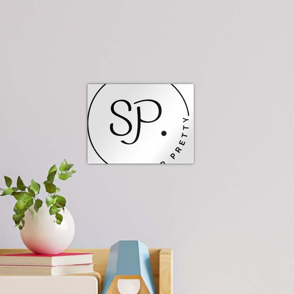 Super Pretty Wall Tile in gloss white finish, showcasing vibrant photo displays with repositionable adhesive mounting.