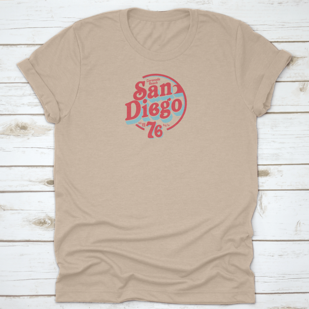 Surf Sport Coronado San Diego Typography T-Shirt featuring stylish graphics and a classic fit, made from 100% cotton.