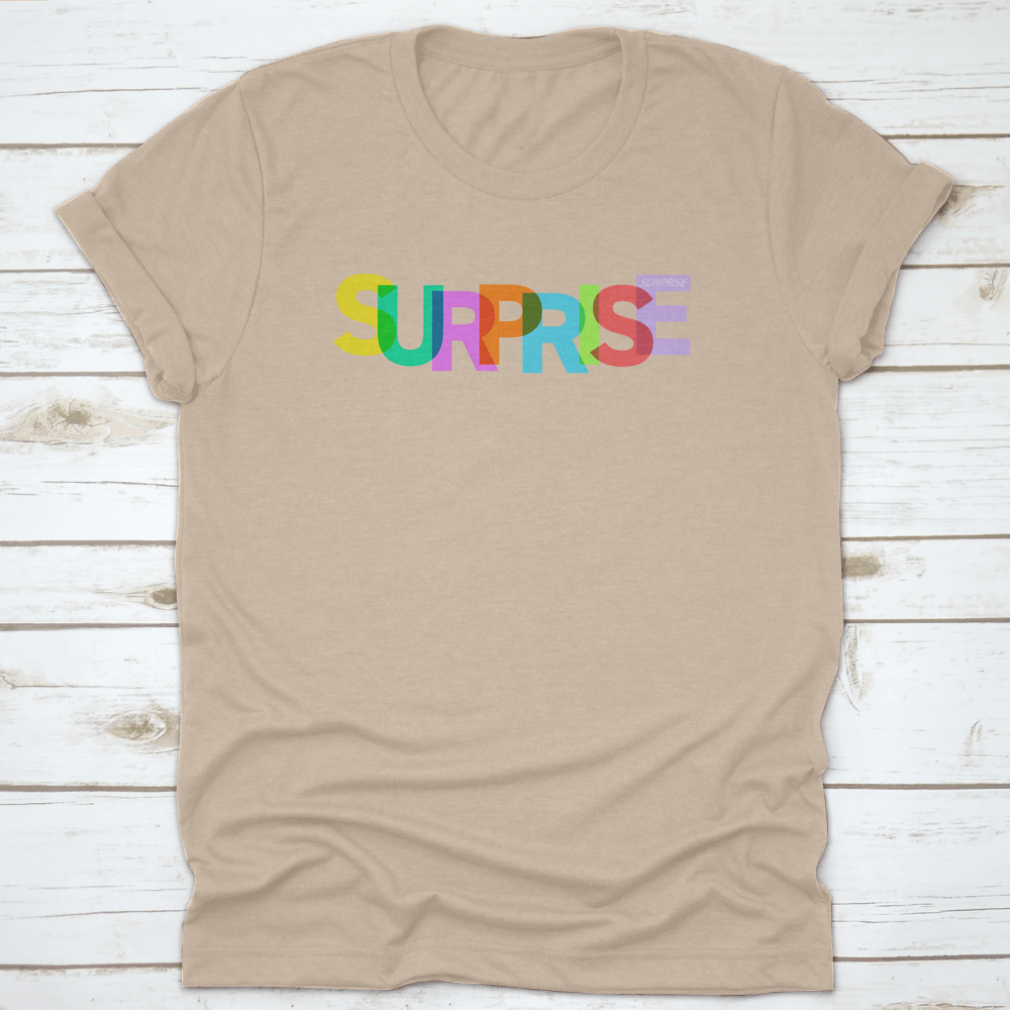 Colorful city-themed design on a white cotton t-shirt, showcasing vibrant colors and a classic fit.