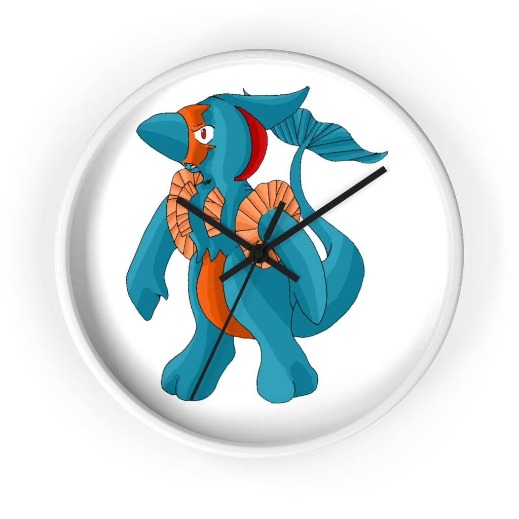 Swark Wall Clock featuring a wooden frame and plexiglass face, designed for indoor use with a silent mechanism.