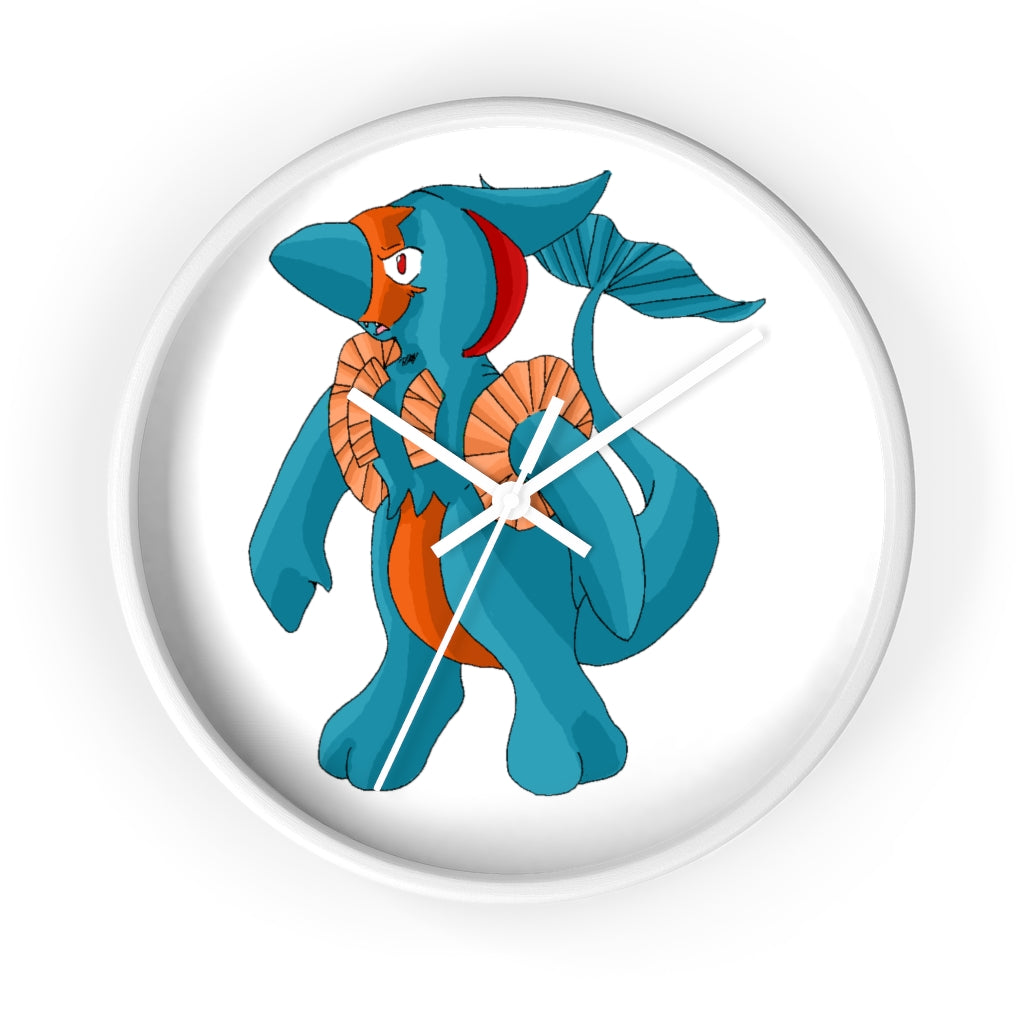 Swark Wall Clock featuring a wooden frame and plexiglass face, designed for indoor use with a silent mechanism.