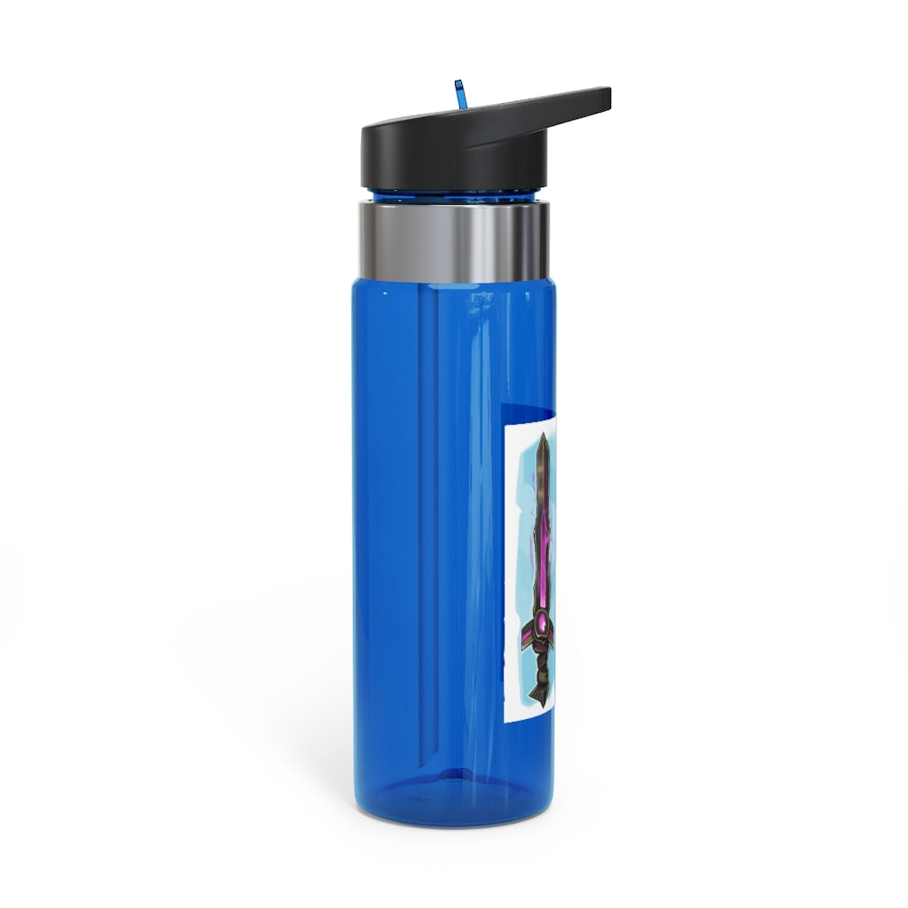 Swords Kensington Tritan™ Sport Bottle in vibrant colors with a carabiner hook, showcasing its sleek design and spill-resistant lid.