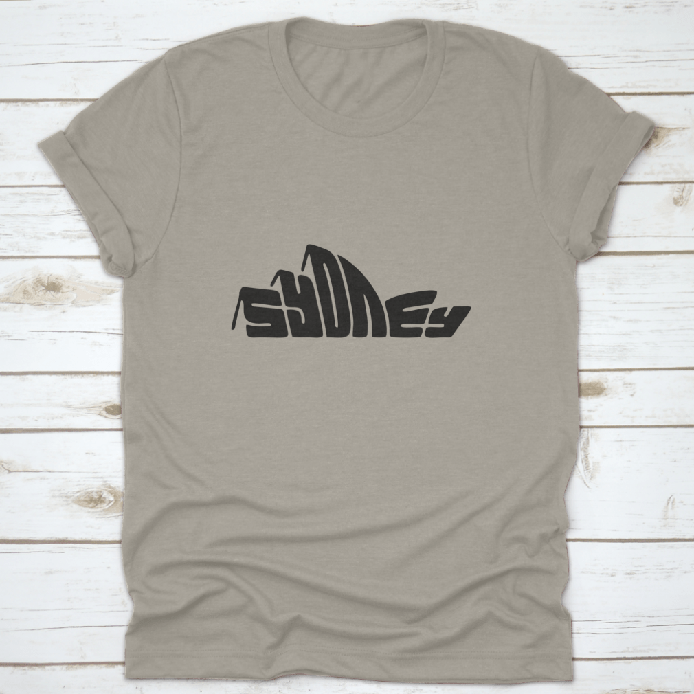 Sydney Letter t-shirt featuring a unique logo design, made from 100% cotton with a classic fit and midweight fabric.