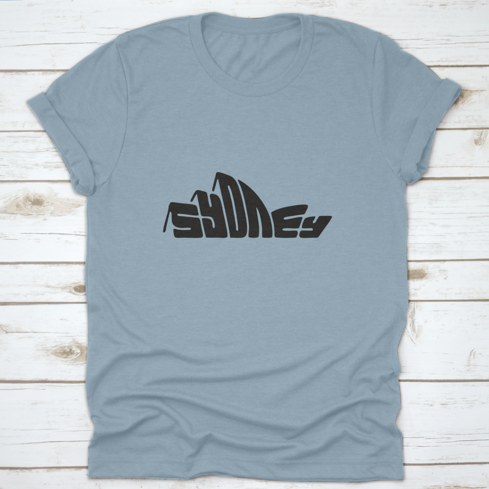 Sydney Letter t-shirt featuring a unique logo design, made from 100% cotton with a classic fit and midweight fabric.