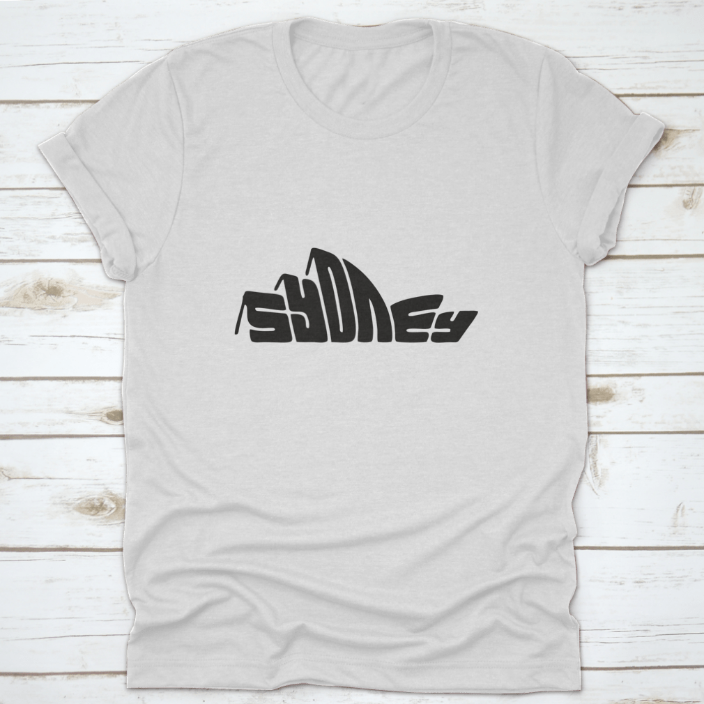 Sydney Letter t-shirt featuring a unique logo design, made from 100% cotton with a classic fit and midweight fabric.