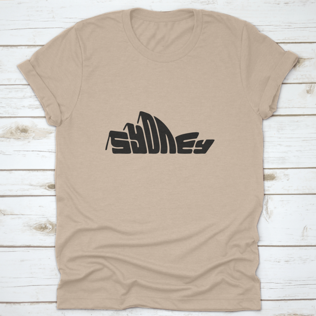 Sydney Letter t-shirt featuring a unique logo design, made from 100% cotton with a classic fit and midweight fabric.