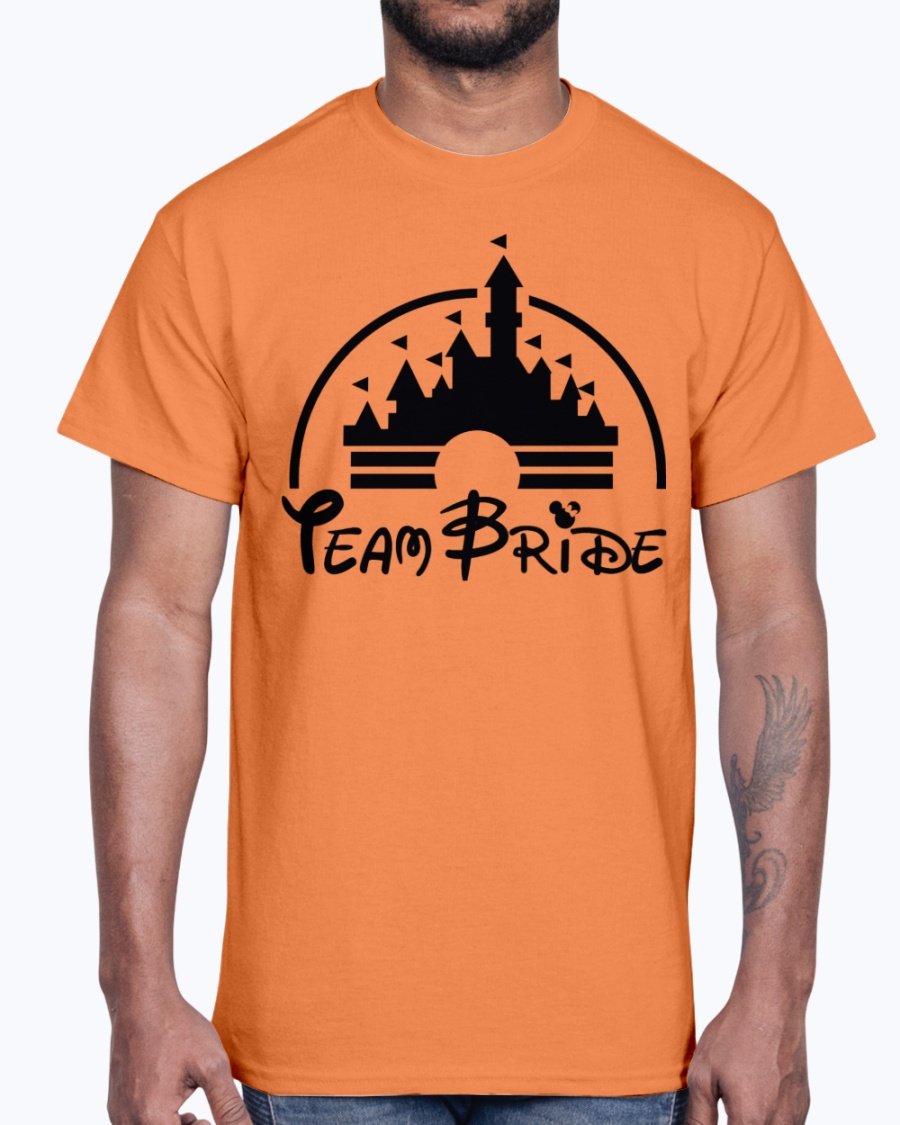 Team Bride Cotton Tee featuring a unisex design, perfect for bridal parties and wedding celebrations, made from durable cotton blend.