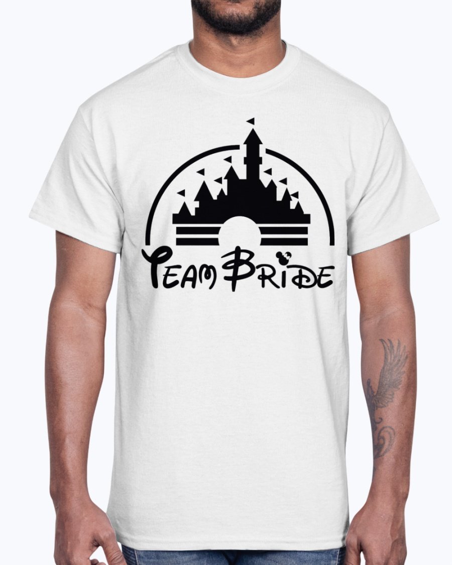 Team Bride Cotton Tee featuring a unisex design, perfect for bridal parties and wedding celebrations, made from durable cotton blend.