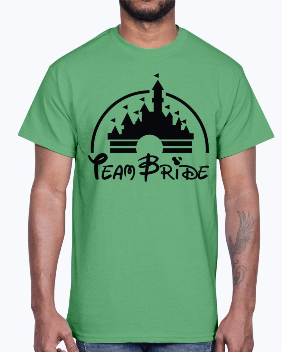 Team Bride Cotton Tee featuring a unisex design, perfect for bridal parties and wedding celebrations, made from durable cotton blend.