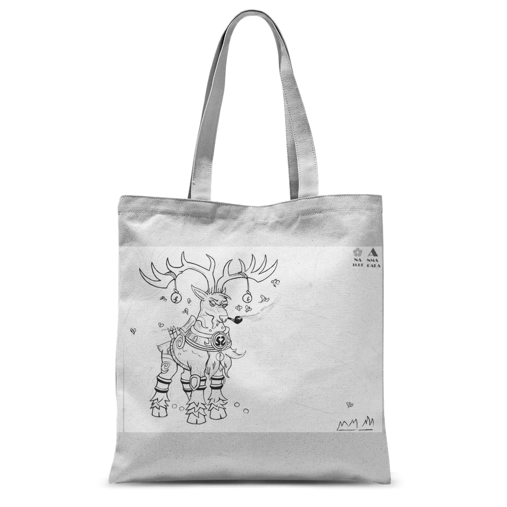 Tempus Guardian of the Harvest Classic Sublimation Tote Bag featuring a customizable design and long handles for comfortable carrying.