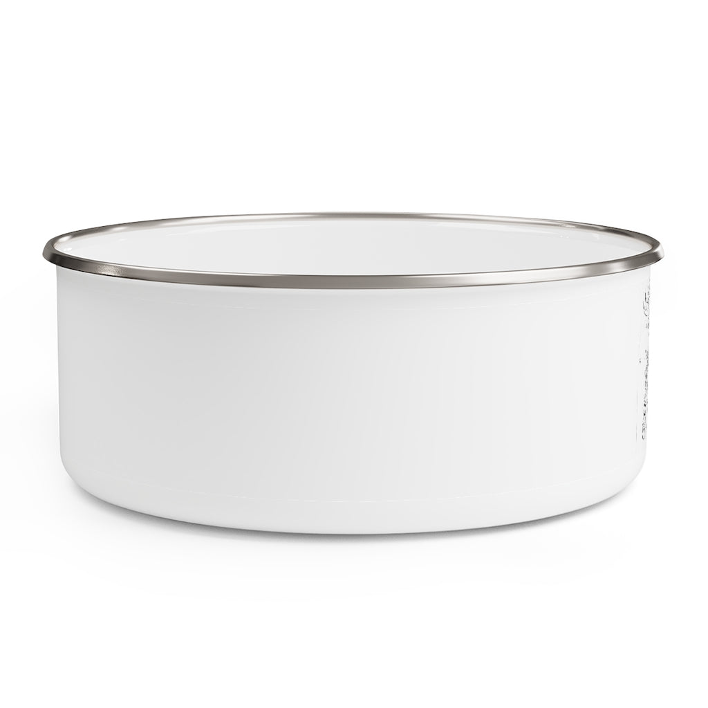Tempus Guardian of the Harvest Enamel Bowl with translucent lid, showcasing stylish design and anti-slip backing.