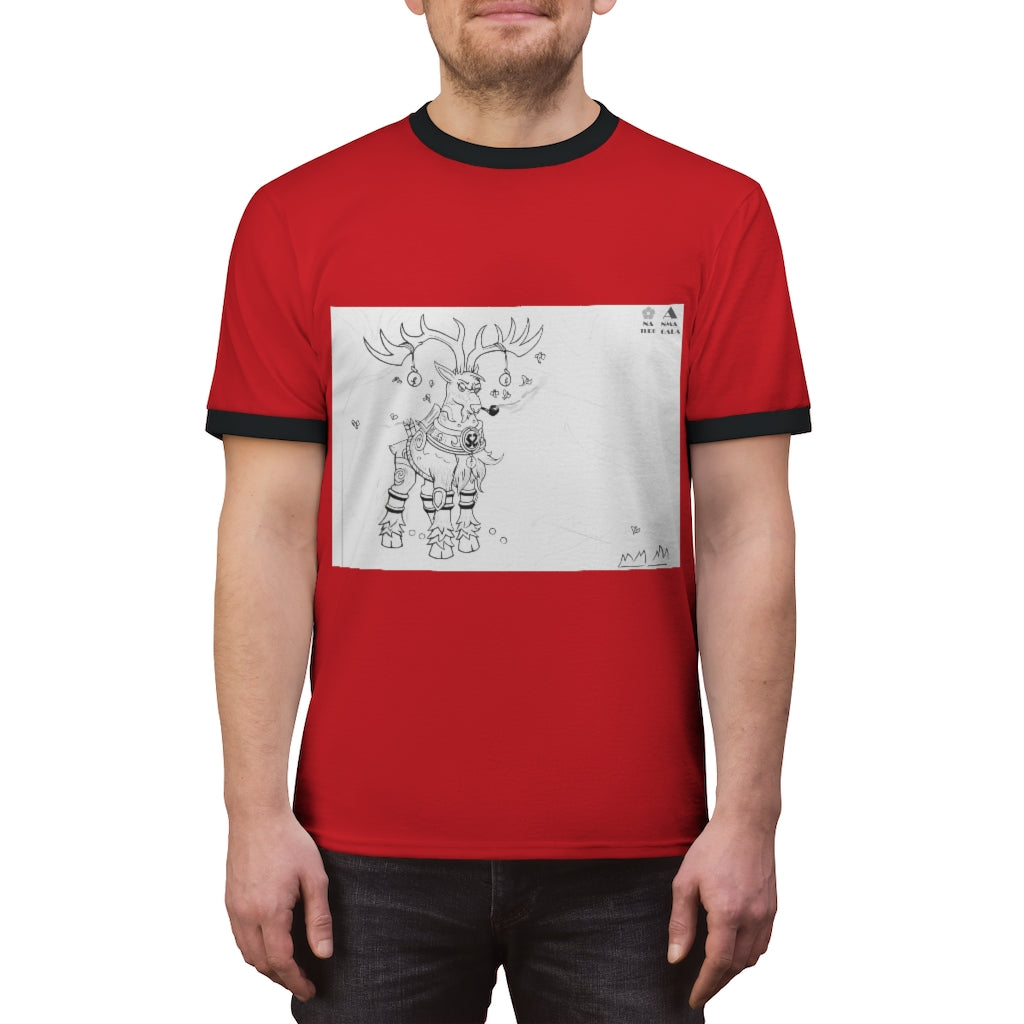 Tempus Guardian of the Harvest Unisex Ringer Tee in various colors, showcasing its lightweight fabric and stylish design.