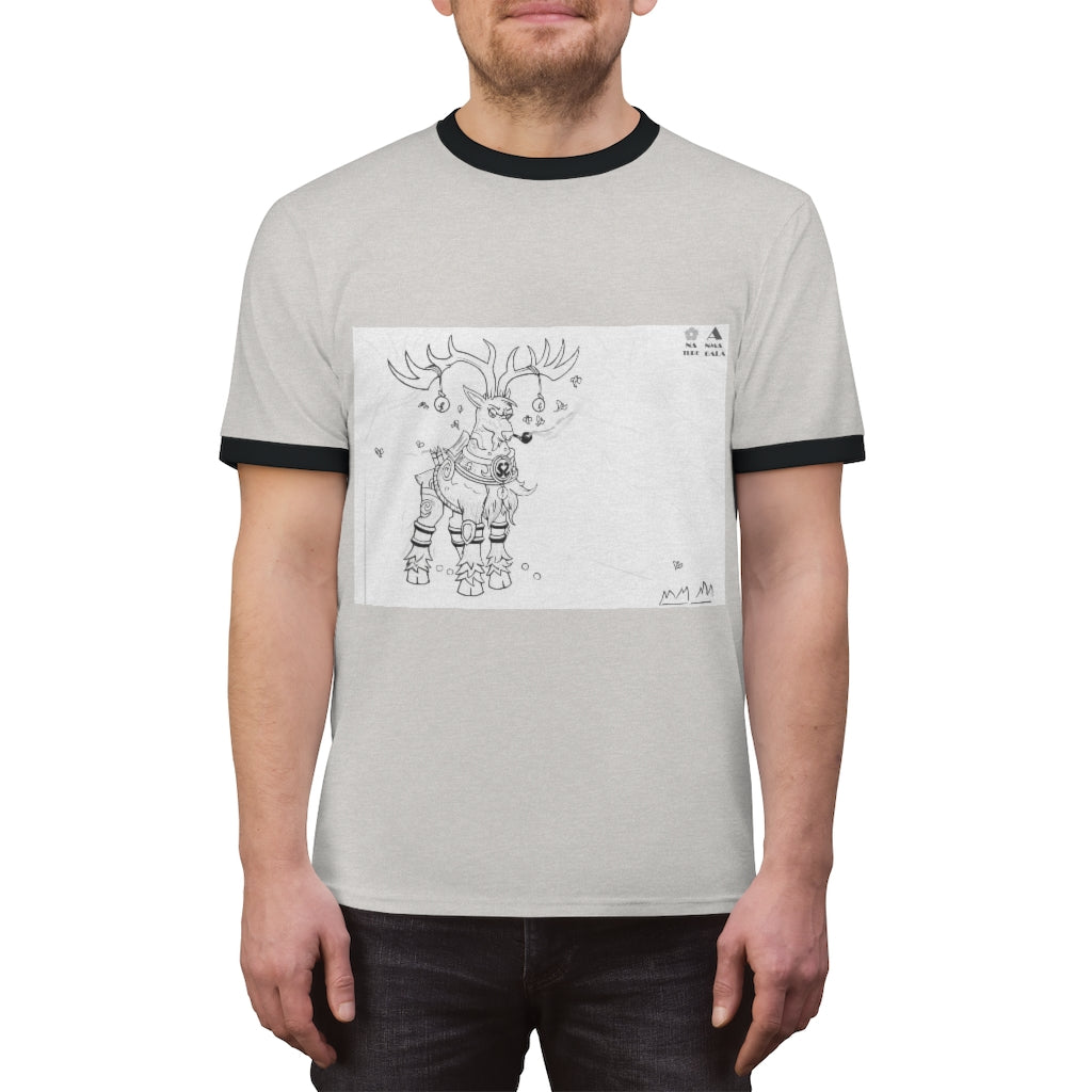 Tempus Guardian of the Harvest Unisex Ringer Tee in various colors, showcasing its lightweight fabric and stylish design.