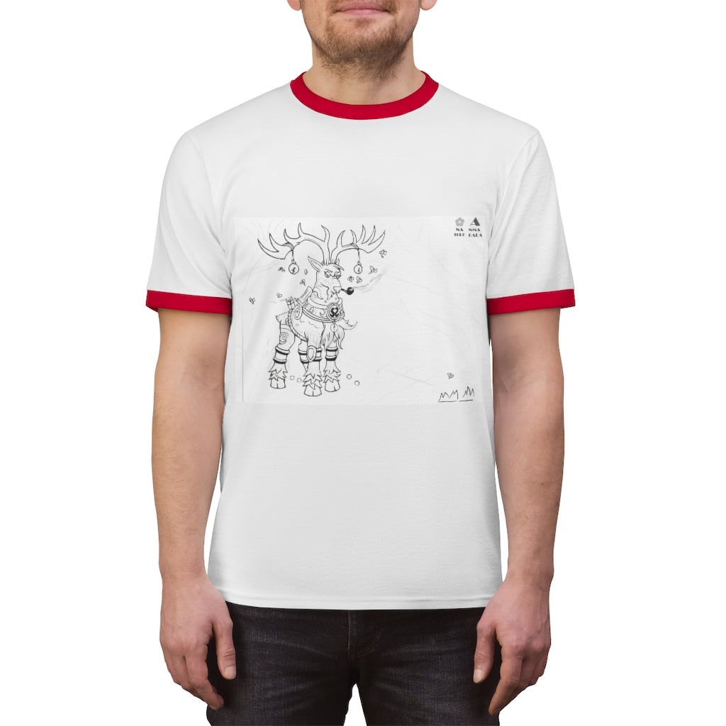 Tempus Guardian of the Harvest Unisex Ringer Tee in various colors, showcasing its lightweight fabric and stylish design.