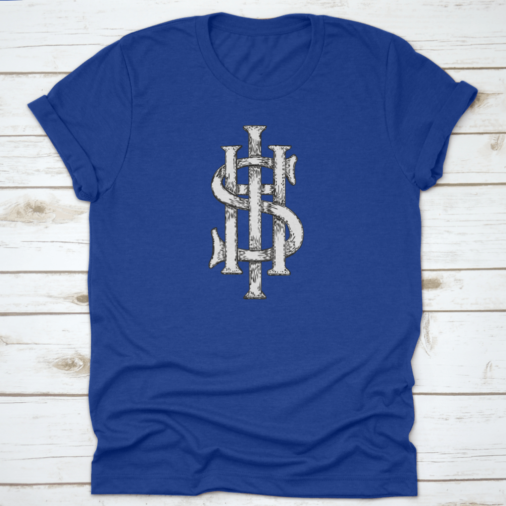 A comfortable t-shirt featuring The Ancient Medieval Christogram design, perfect for Easter celebrations.