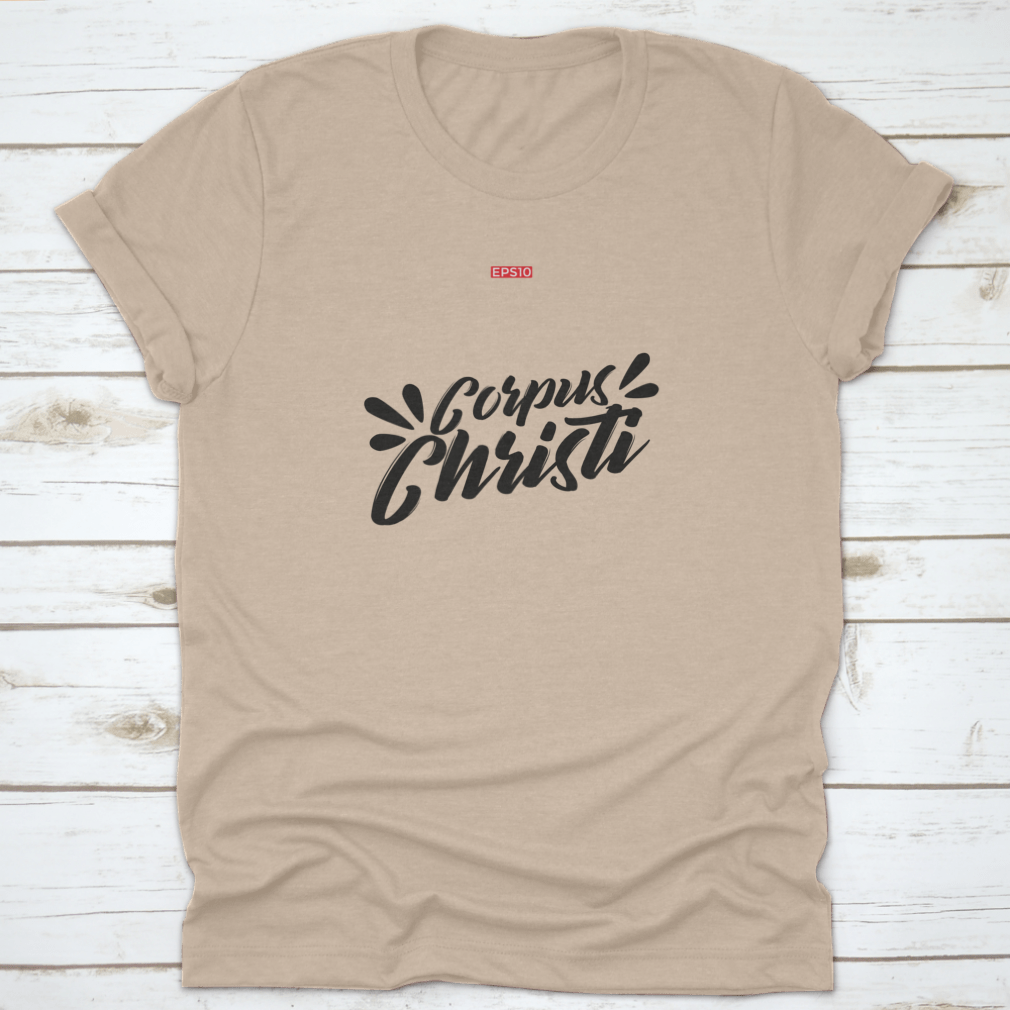 A comfortable cotton t-shirt featuring the Building of Corpus Christi design, showcasing Texas pride.
