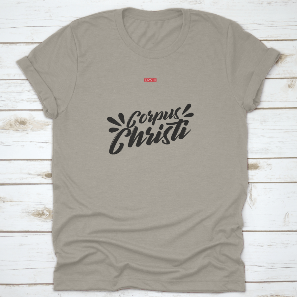 A comfortable cotton t-shirt featuring the Building of Corpus Christi design, showcasing Texas pride.