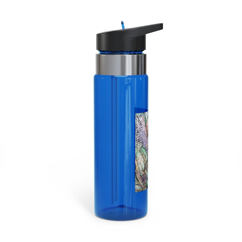 Key Kensington Tritan™ Sport Bottle in vibrant color with a carabiner hook, showcasing its lightweight and durable design.