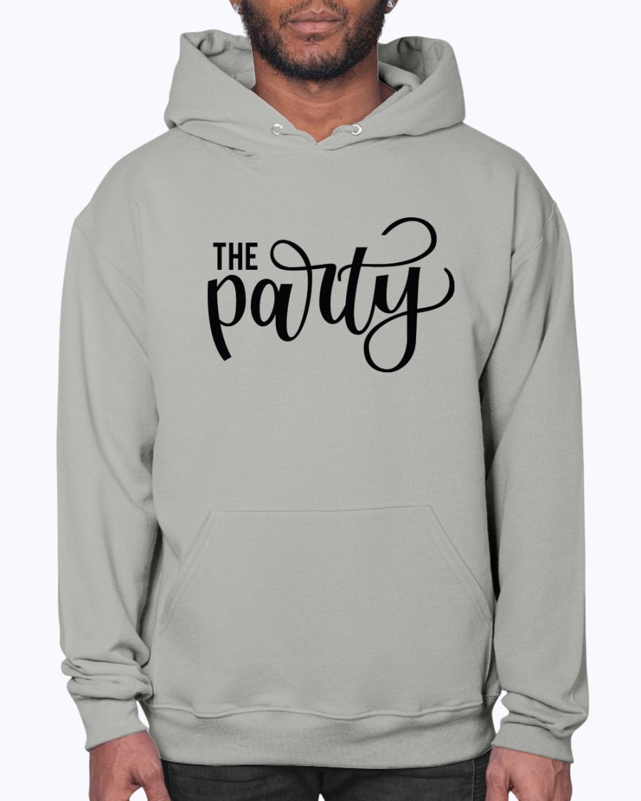 The Party Bridal and Wedding Hoodie in soft fleece, featuring a front pouch pocket and stylish design, perfect for brides and bridal parties.