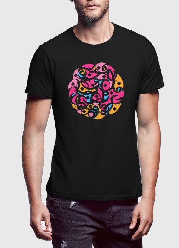 A stylish فن printed t-shirt made from 100% cotton, featuring a unique design and available in various colors.