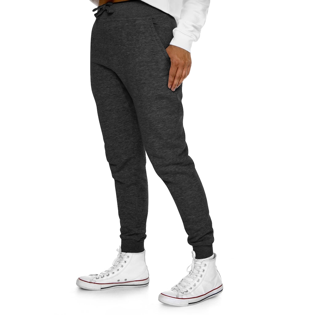 Toad Premium Fleece Joggers in a stylish design, featuring two side pockets and a customizable back pocket, made from soft fleece fabric.
