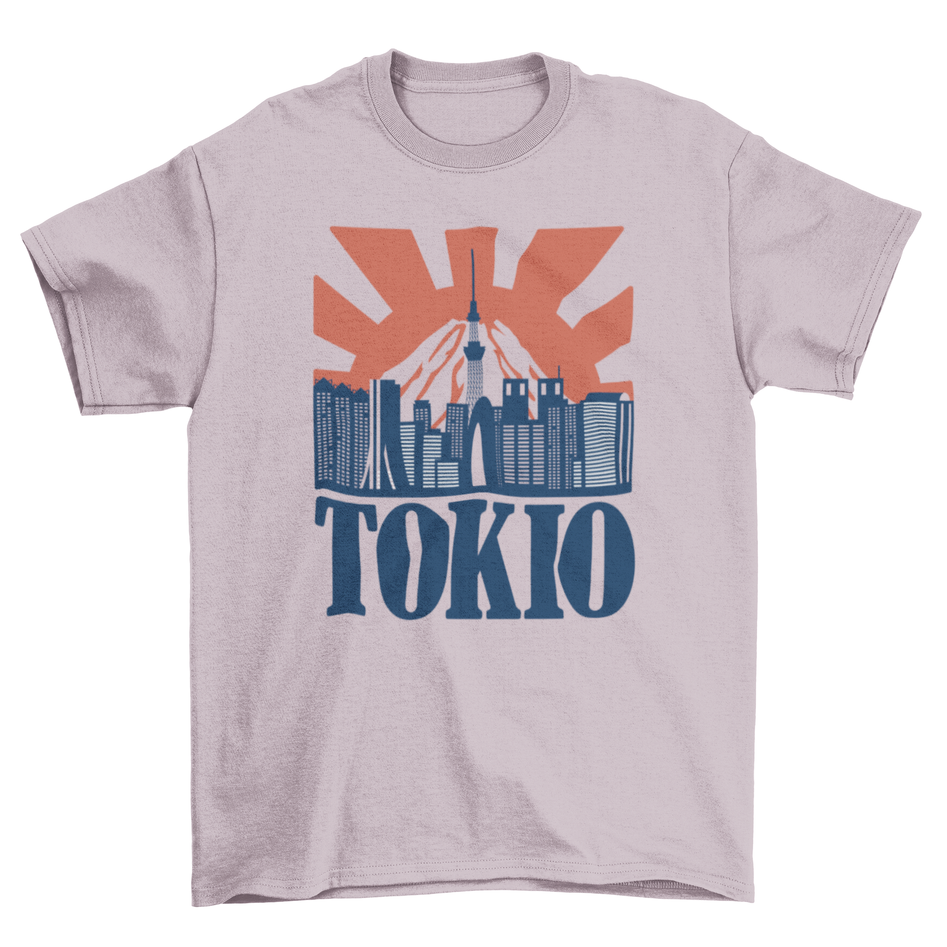 Stylish t-shirt featuring Tokio city skyline design with the word 'Tokio'.