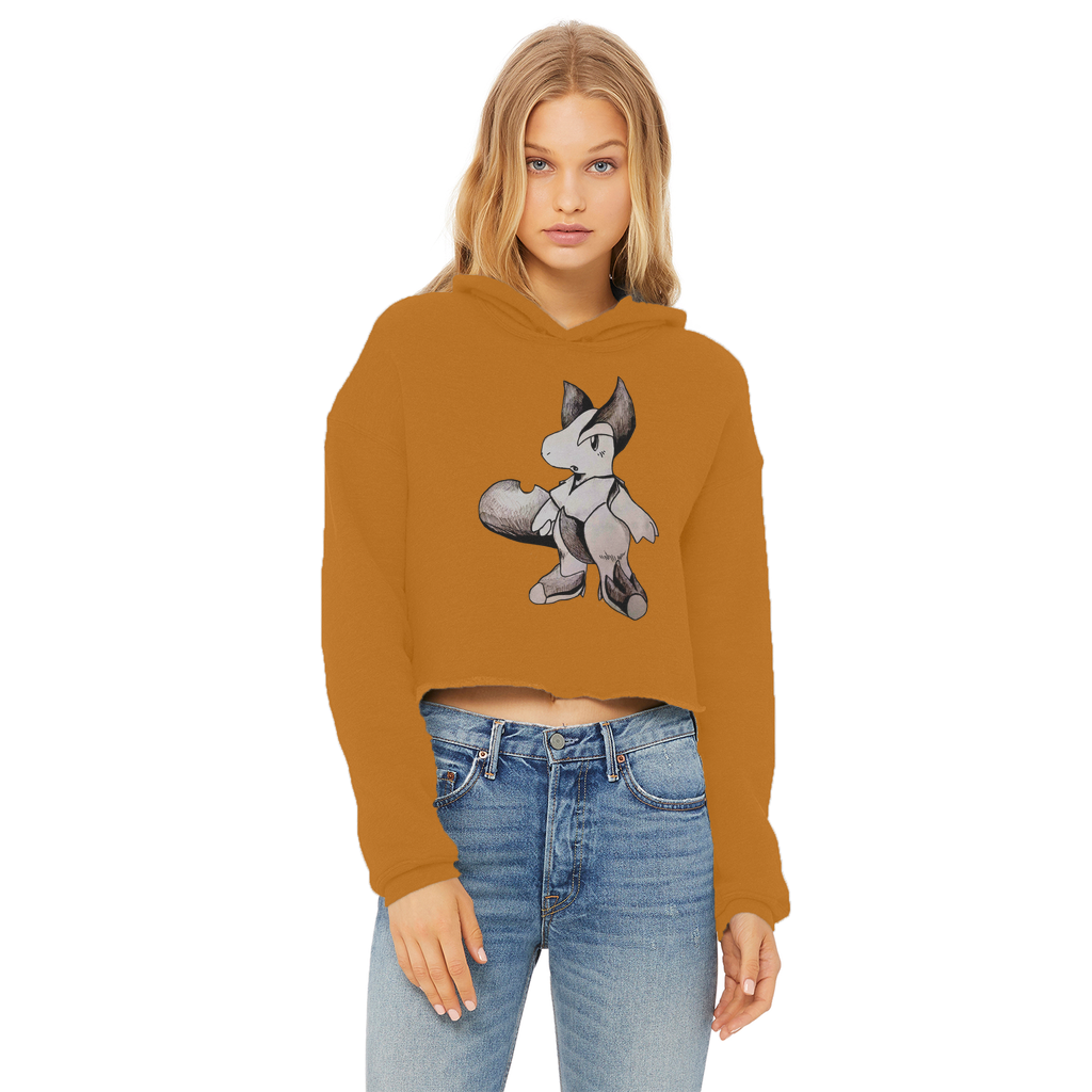 Tomas Ladies Cropped Raw Edge Hoodie in various colors, showcasing its stylish cropped design and soft fabric.