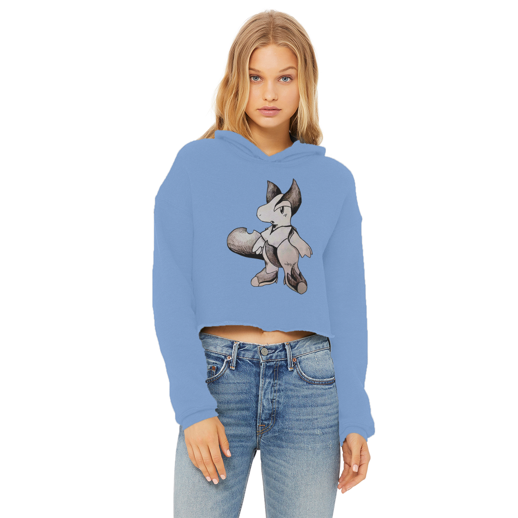 Tomas Ladies Cropped Raw Edge Hoodie in various colors, showcasing its stylish cropped design and soft fabric.