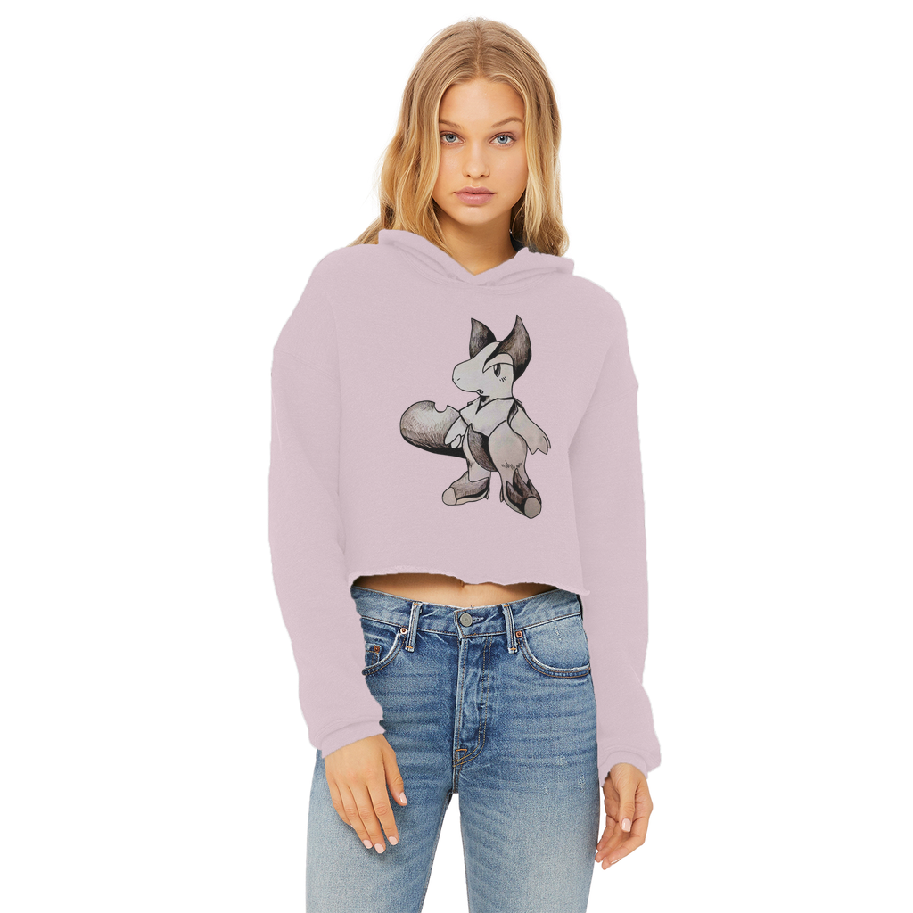 Tomas Ladies Cropped Raw Edge Hoodie in various colors, showcasing its stylish cropped design and soft fabric.