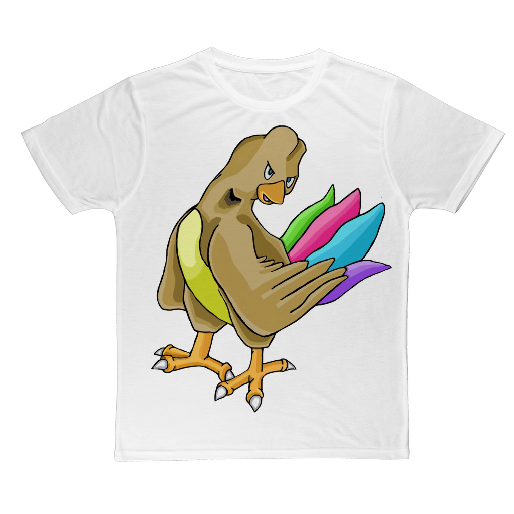 Toudan Classic Sublimation Adult T-Shirt in various colors, showcasing its soft polyester fabric and vibrant printing capabilities.