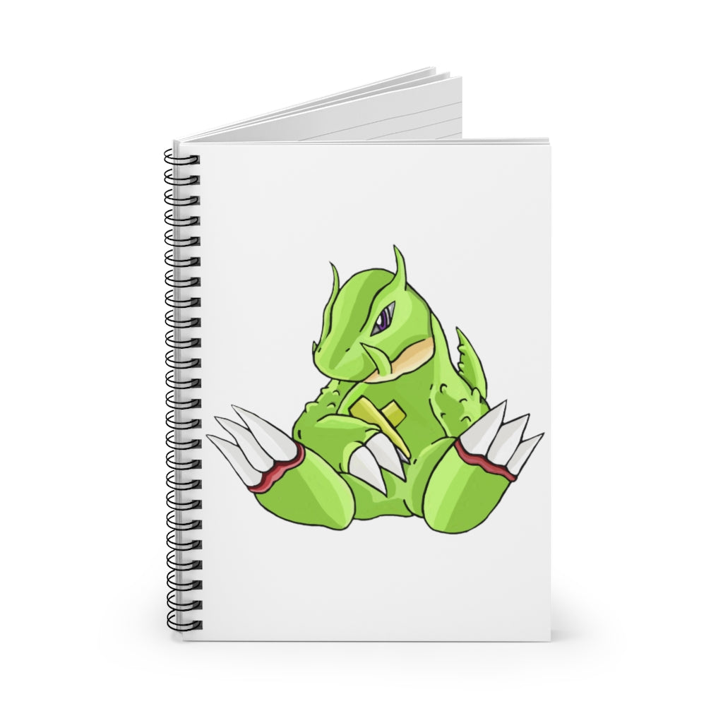 Toxcana Spiral Notebook with ruled line pages and a stylish printed cover, ideal for notes and lists.