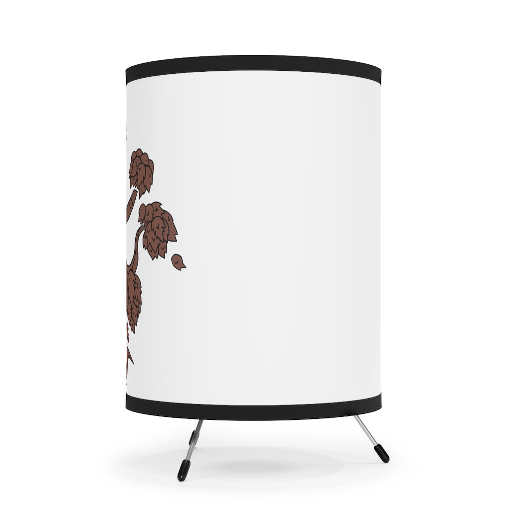 Tree Tripod Lamp featuring a high-resolution printed shade and a sturdy galvanized steel tripod base, designed for US and CA plug compatibility.