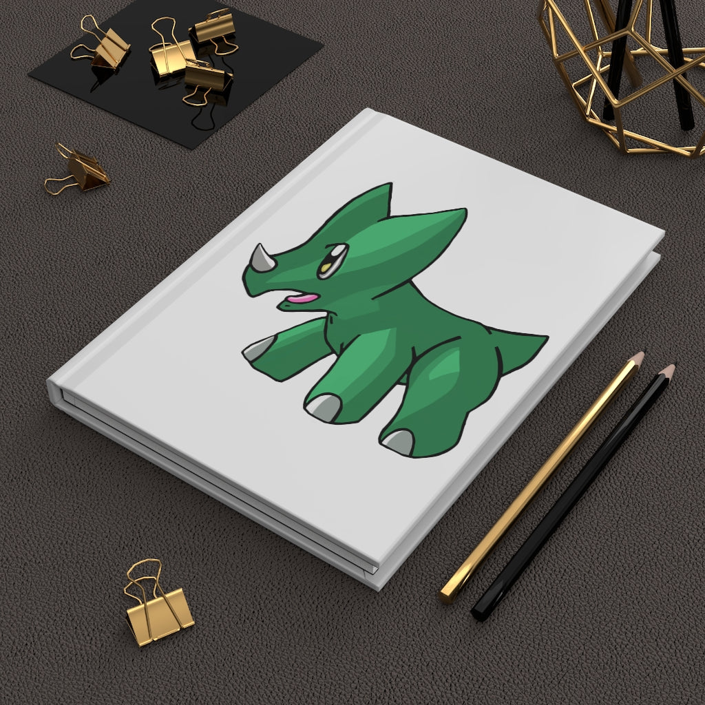 Treevetop Hardcover Journal Matte with customizable cover and lined pages, showcasing its stylish design.