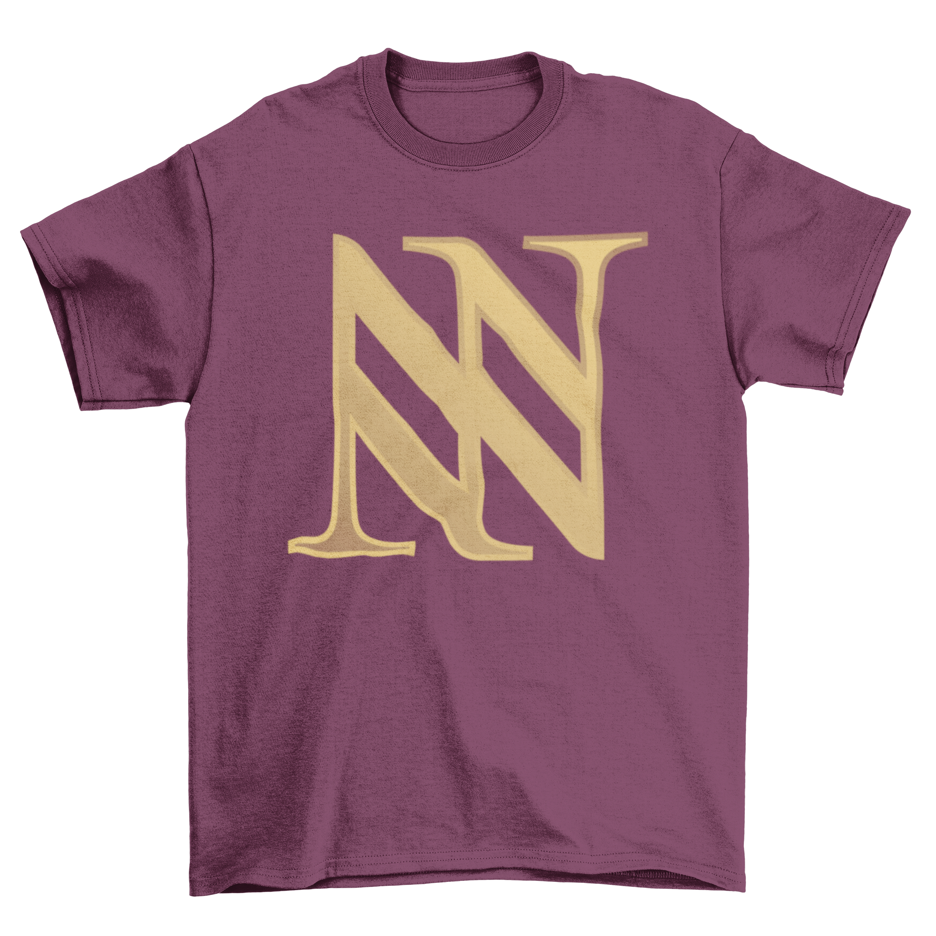 Triple N Abstract T-shirt featuring a unique design of three Ns intertwined, showcasing modern art style.