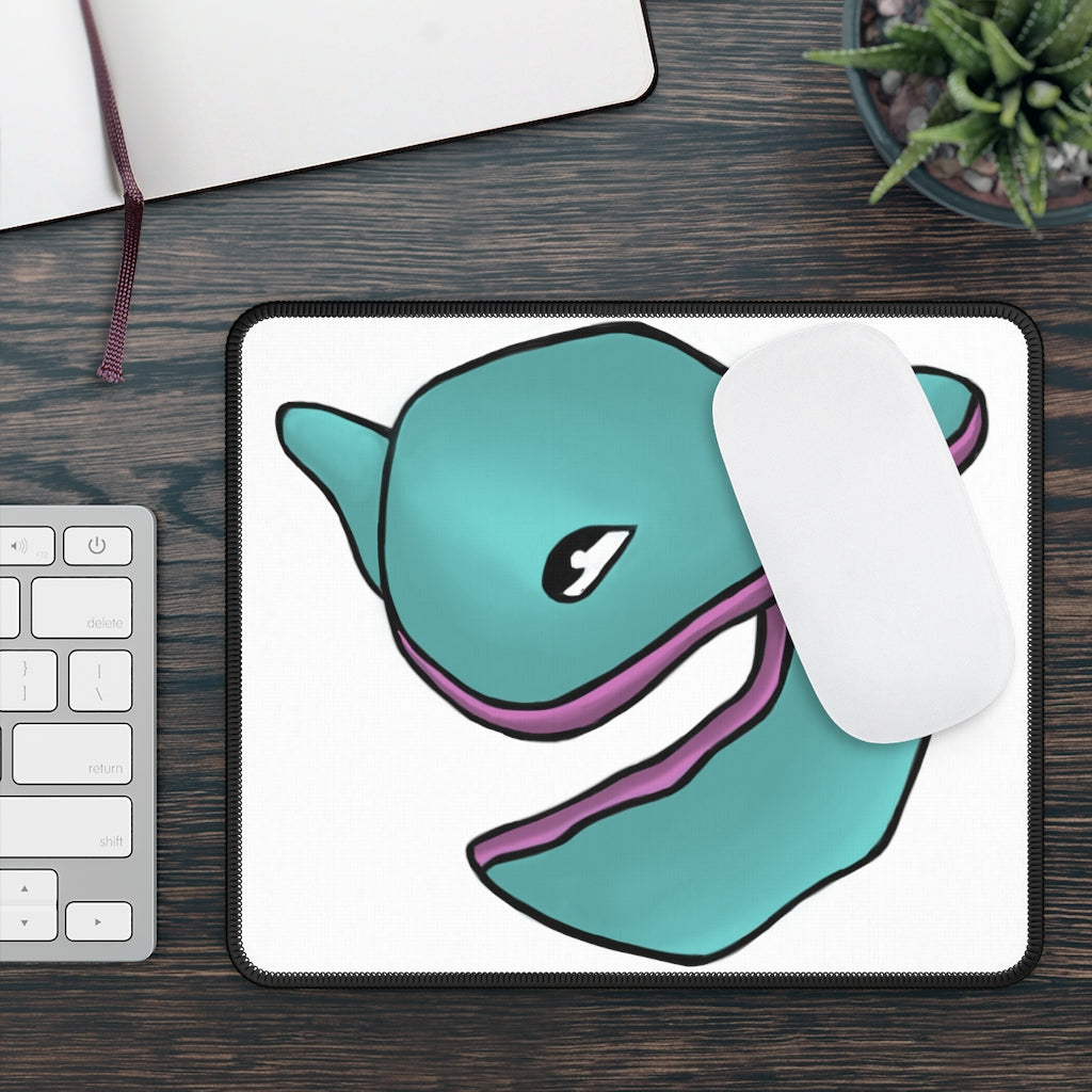 Troffle Gaming Mouse Pad with vibrant custom design and stitched edges, measuring 9x7 inches.