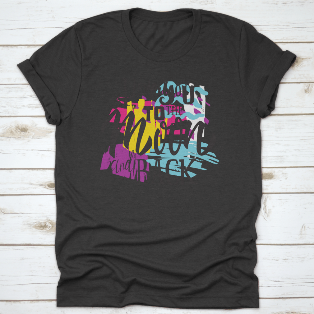 A stylish t-shirt featuring the phrase 'I Love You To The Moon And Back' printed on it, showcasing a classic fit and soft fabric.