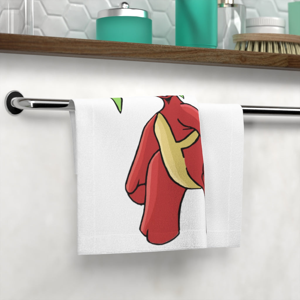 Customizable Tsosti Face Towel featuring a polyester front and cotton back, ideal for personal designs.